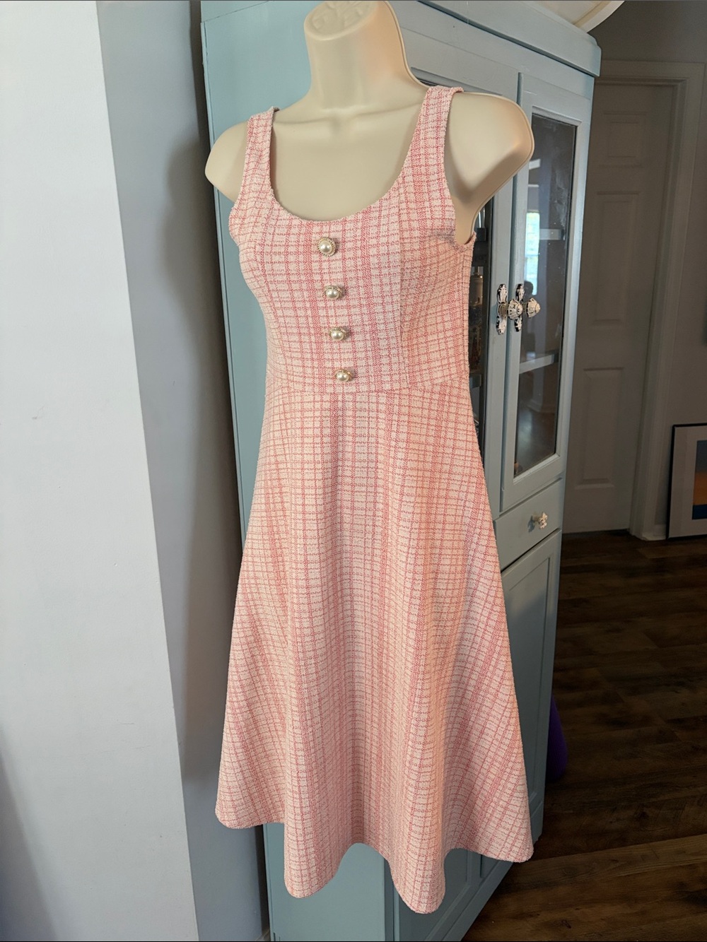 SHEIN stretchy tweed pattern dress - S